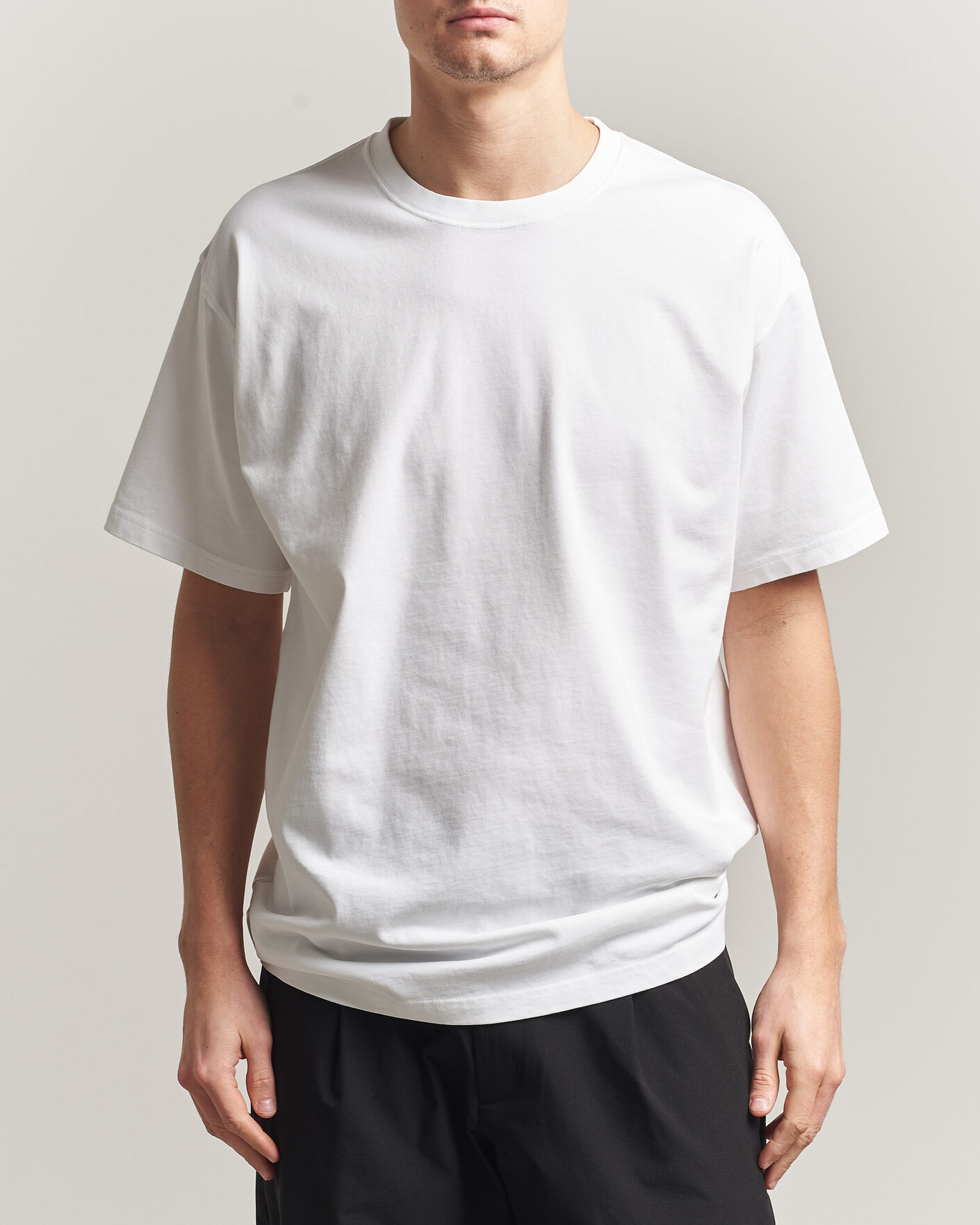 Herre | T-Shirts | Peak Performance | Heavy Cotton T-Shirt White
