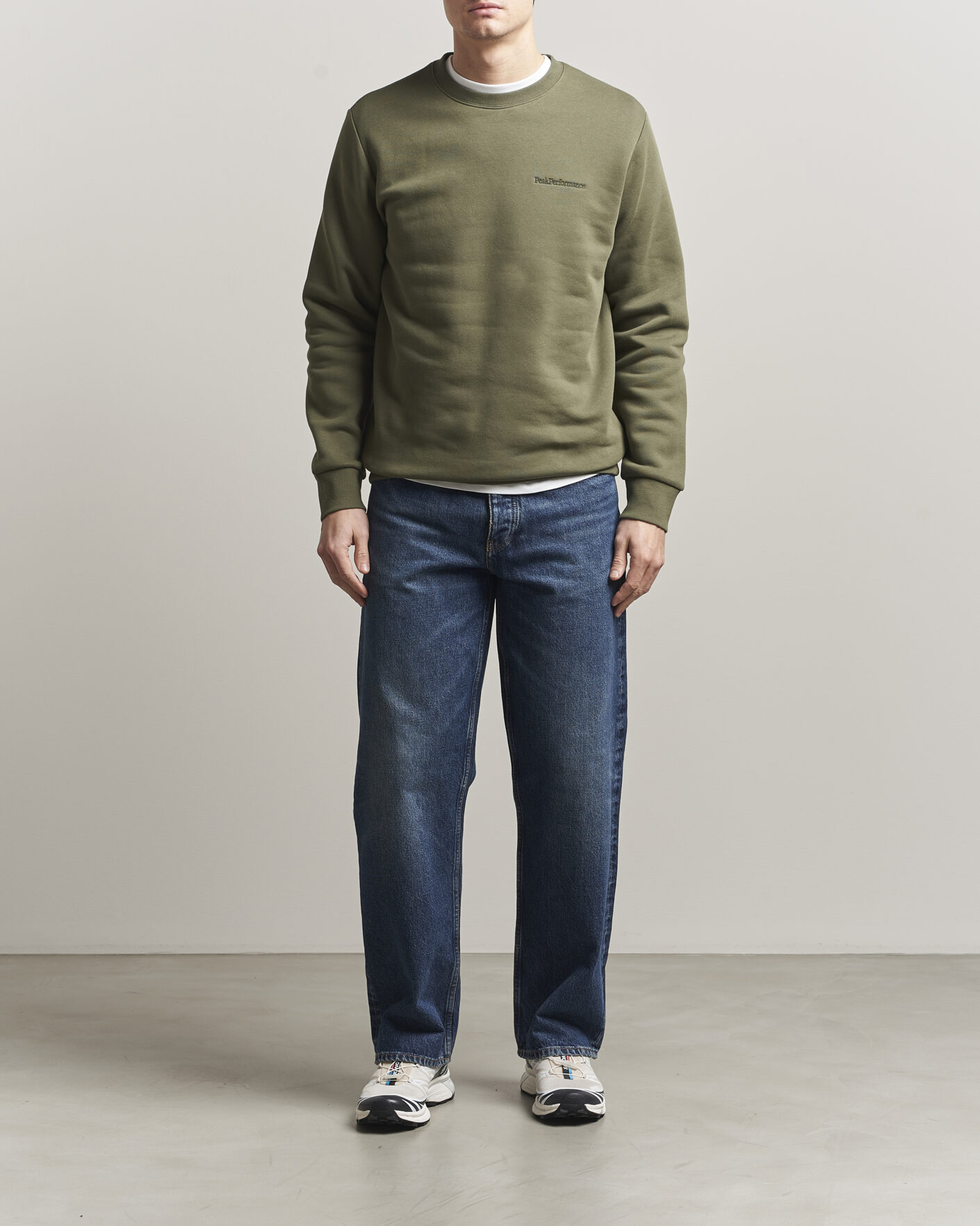 Herre | Gensere | Peak Performance | Original Crew Neck Sweatshirt Pine Needle