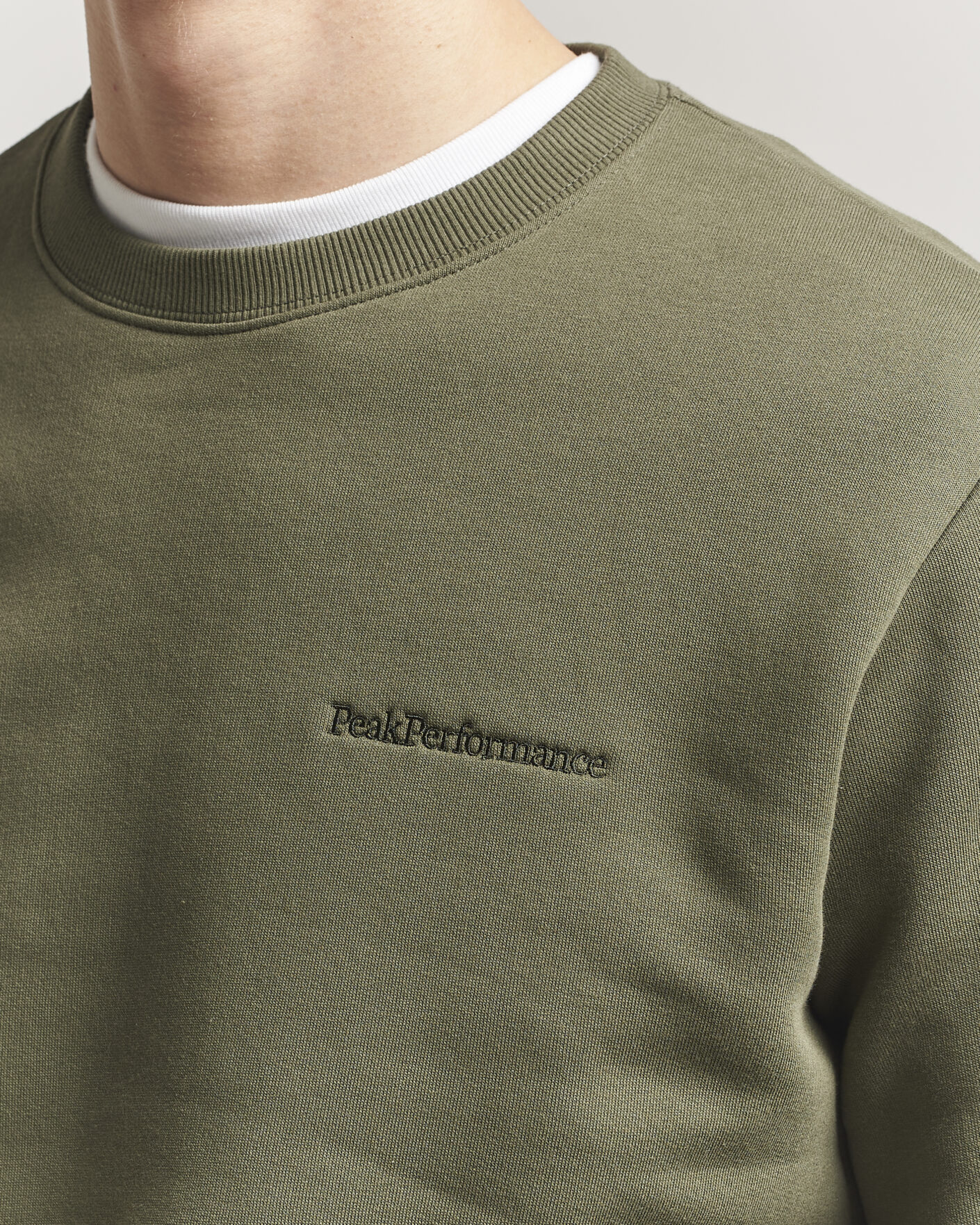 Herre | Gensere | Peak Performance | Original Crew Neck Sweatshirt Pine Needle
