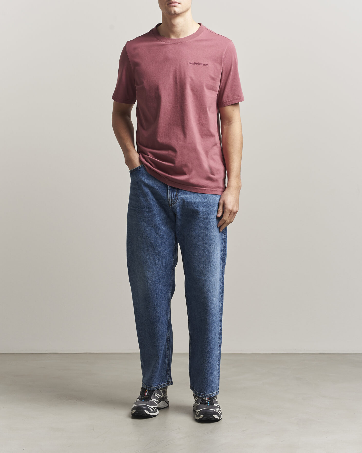 Herre | T-Shirts | Peak Performance | Original Crew Neck T-Shirt Wild Rouge