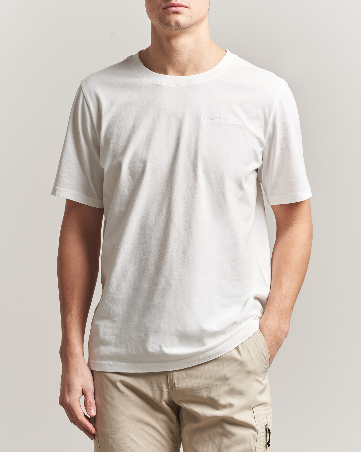 Herre | T-Shirts | Peak Performance | Original Crew Neck T-Shirt Off White
