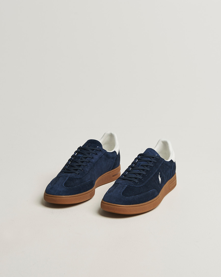 Polo Ralph Lauren Bedford Suede Sneakers Navy/Deckwash White hos