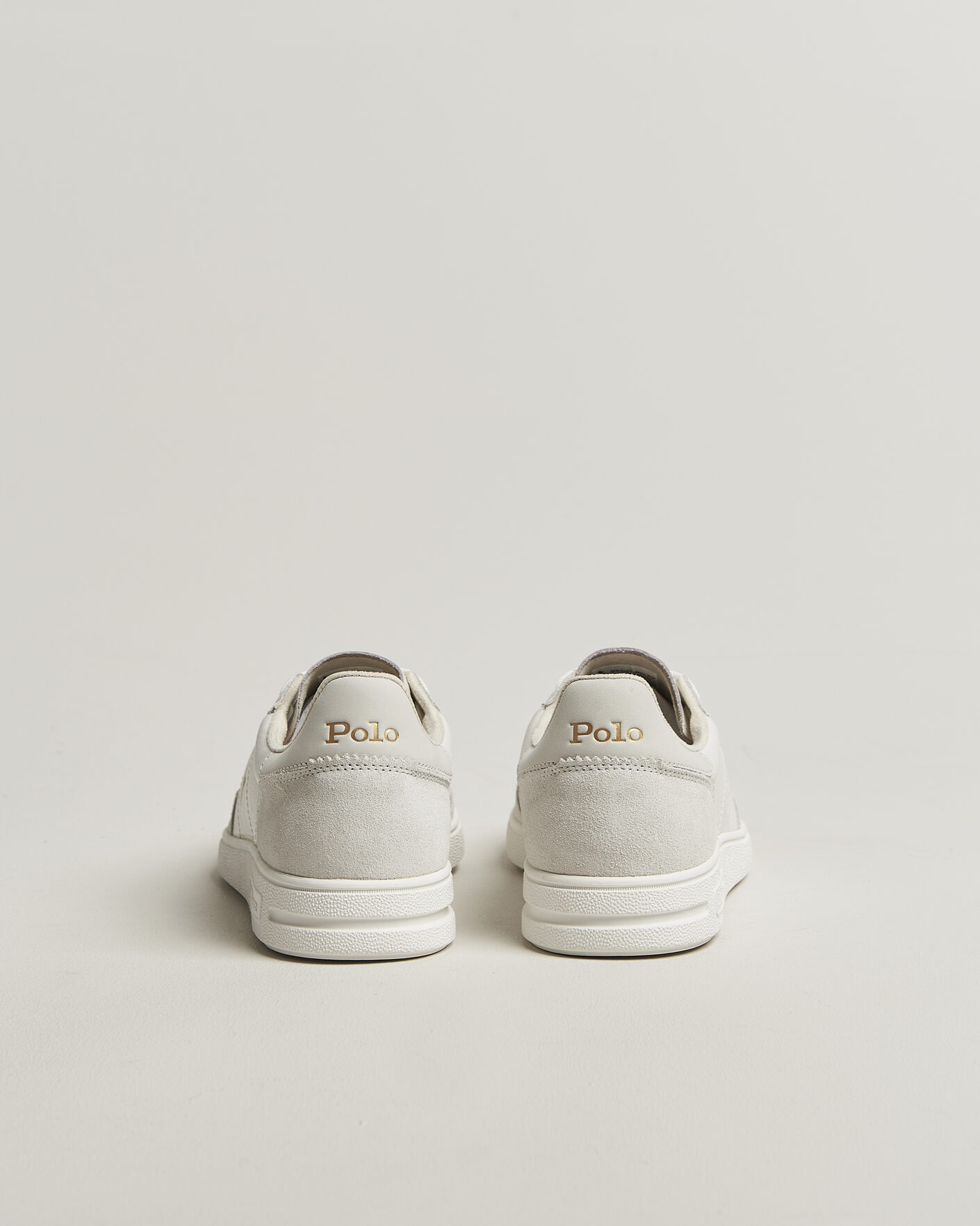 Herre | Sneakers | Polo Ralph Lauren | Bedford Leather/Suede Sneakers Bianco