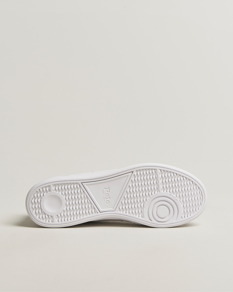 Herre | Sneakers | Polo Ralph Lauren | Aera Grained Leather Sneakers White/Navy