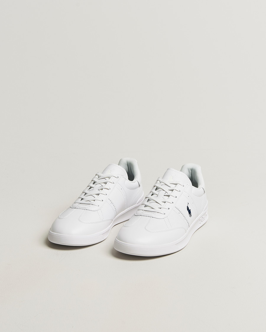 Herre | Sneakers | Polo Ralph Lauren | Aera Grained Leather Sneakers White/Navy