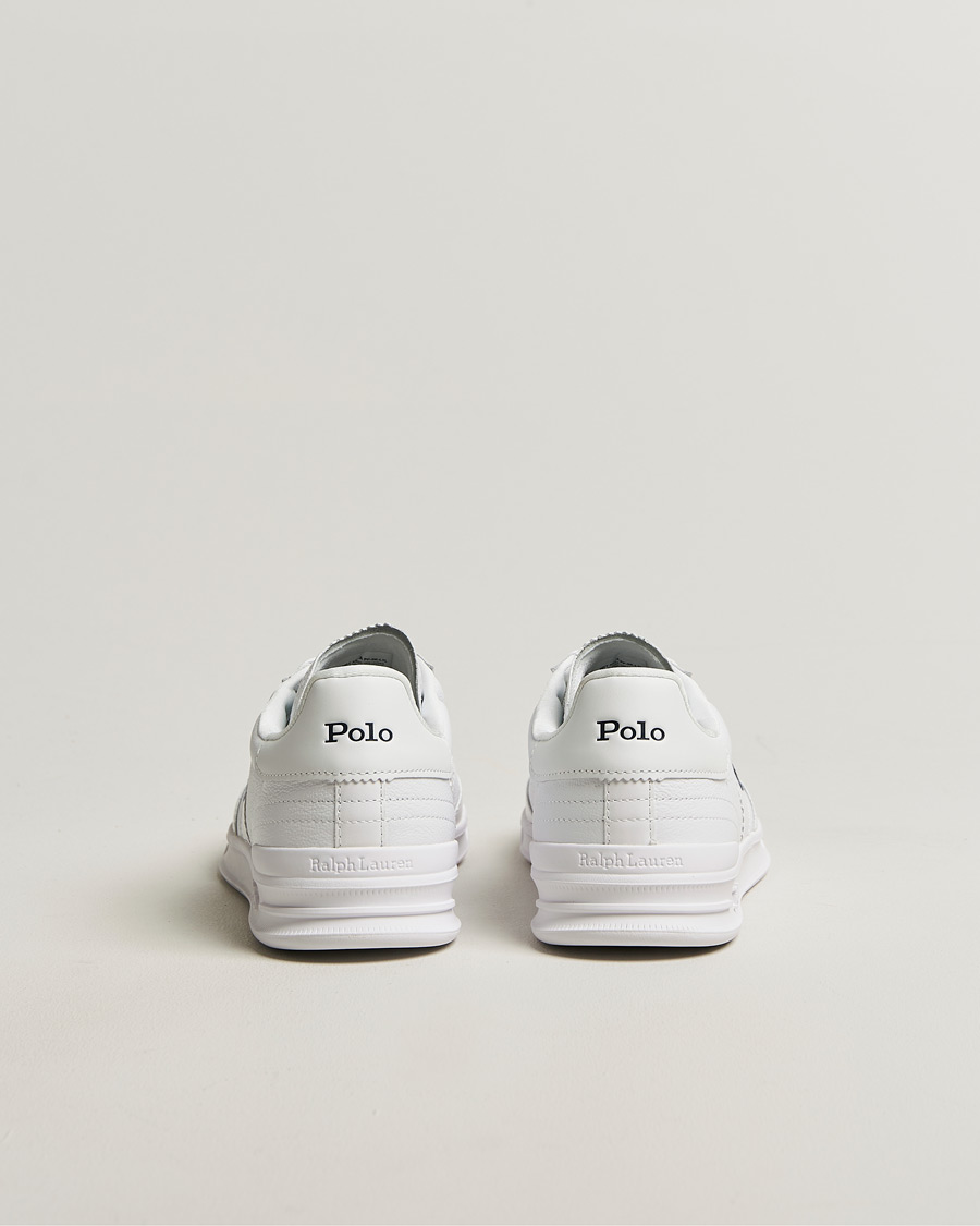 Herre | Sneakers | Polo Ralph Lauren | Aera Grained Leather Sneakers White/Navy