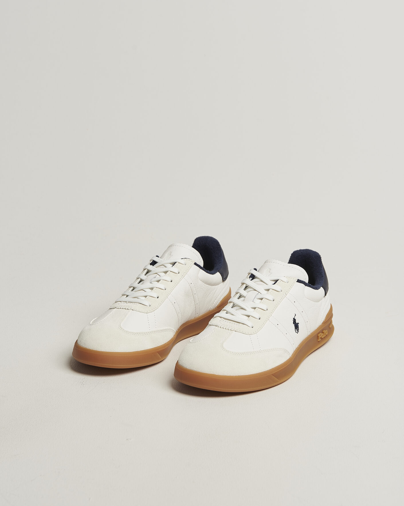 Herre | Sneakers | Polo Ralph Lauren | Aera Leather Sneakers Deckwash White/Navy