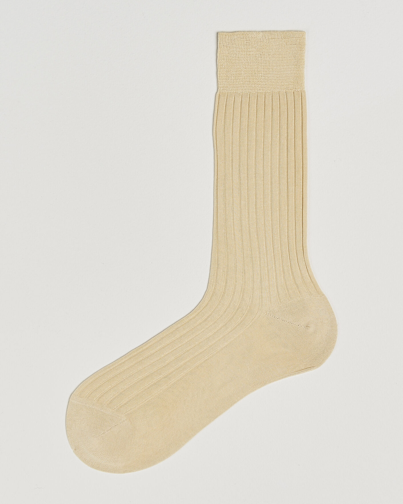 Herre | Undertøy | Bresciani | Cotton Ribbed Short Socks Beige