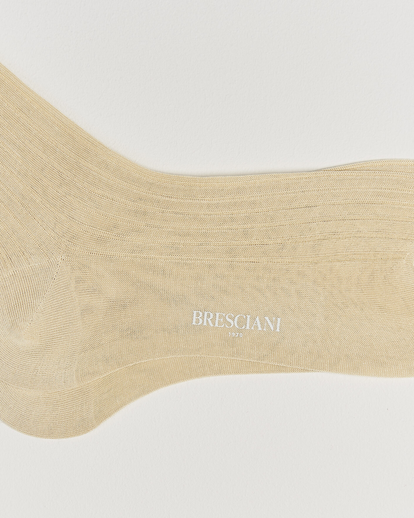 Herre | Undertøy | Bresciani | Cotton Ribbed Short Socks Beige