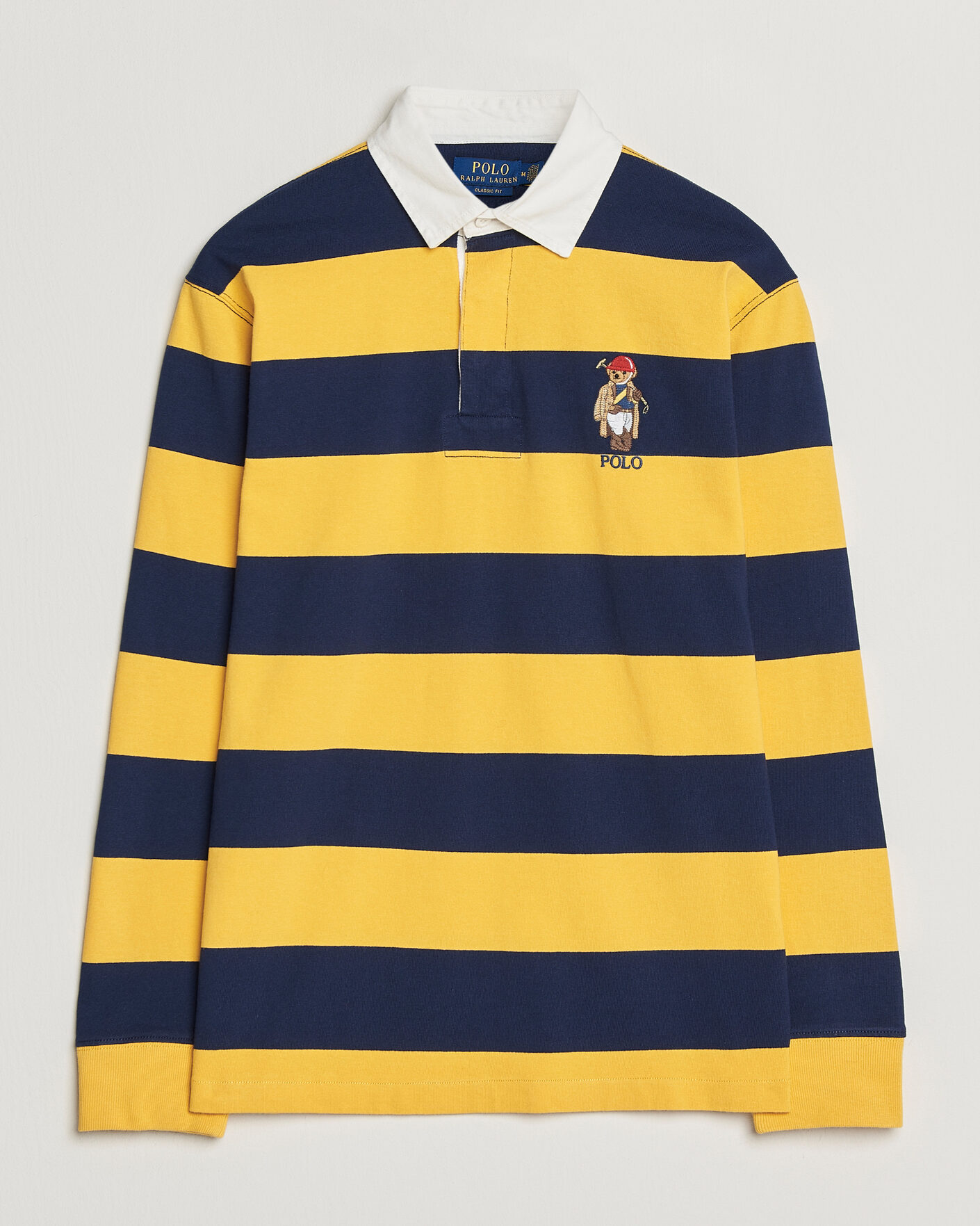 Herre | Gensere | Polo Ralph Lauren | Jersey Striped Rugger Newport Navy/Gold