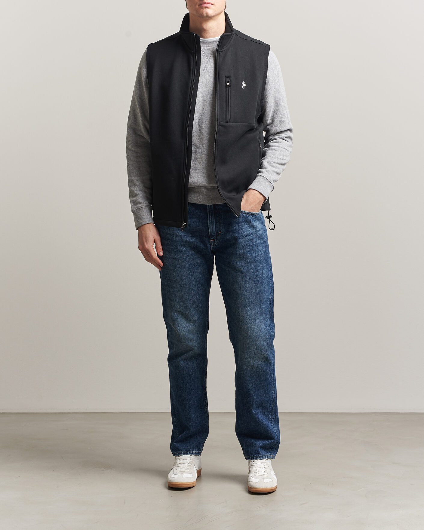 Herre | Gensere | Polo Ralph Lauren | Double Knitted Vest Polo Black