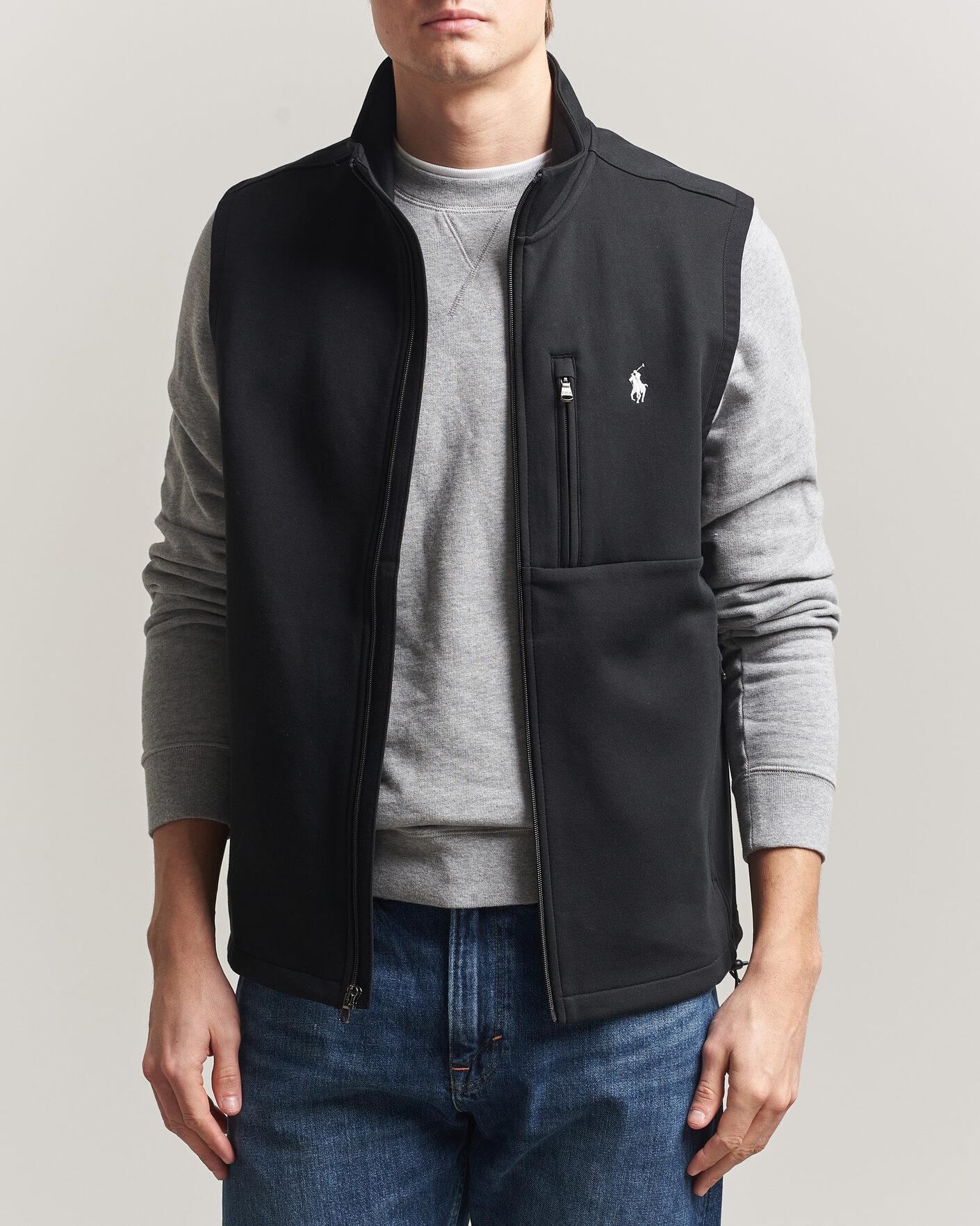 Herre | Vester | Polo Ralph Lauren | Double Knitted Vest Polo Black