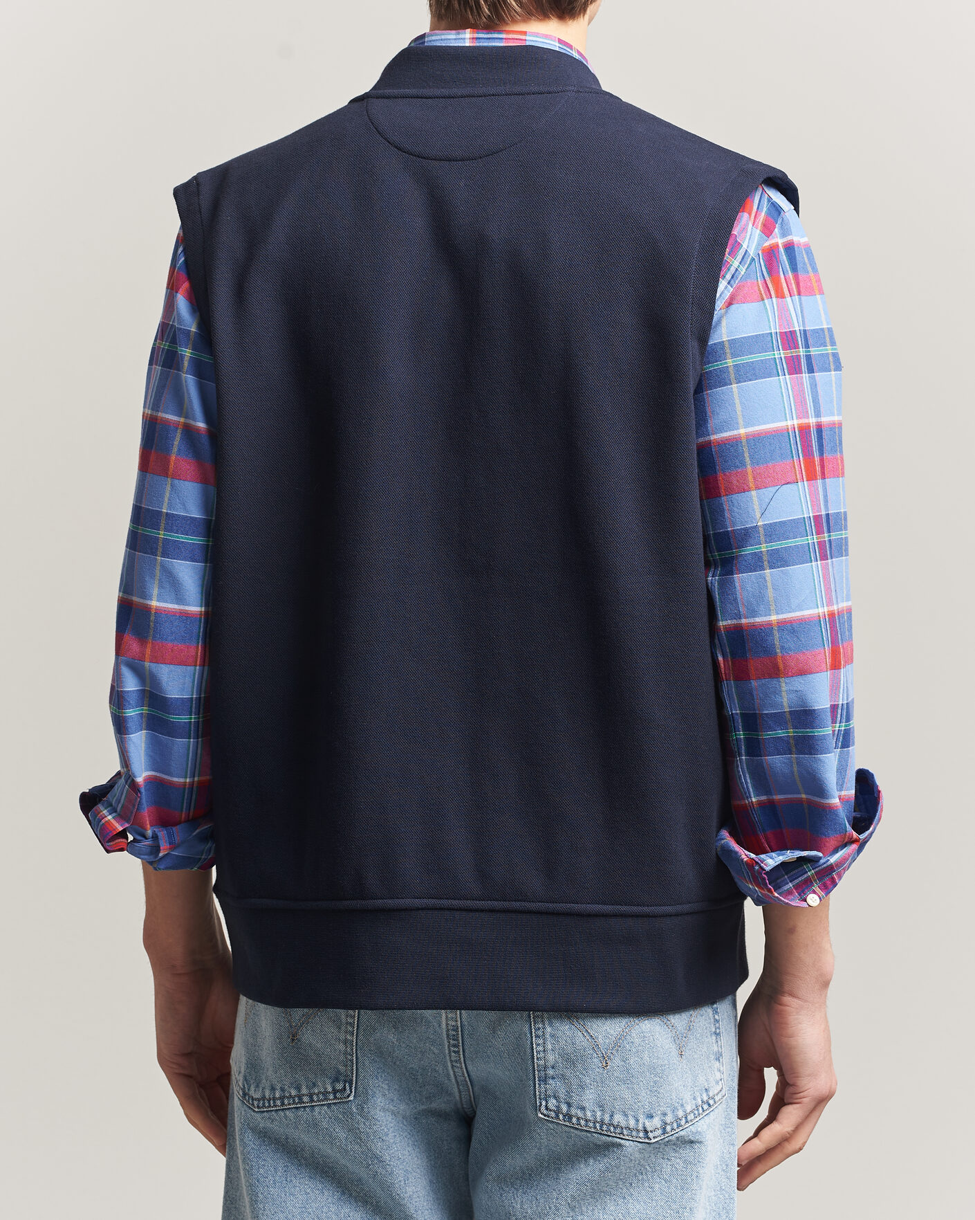 Herre | Vester | Polo Ralph Lauren | Double Knitted Jaquard Vest Aviator Navy