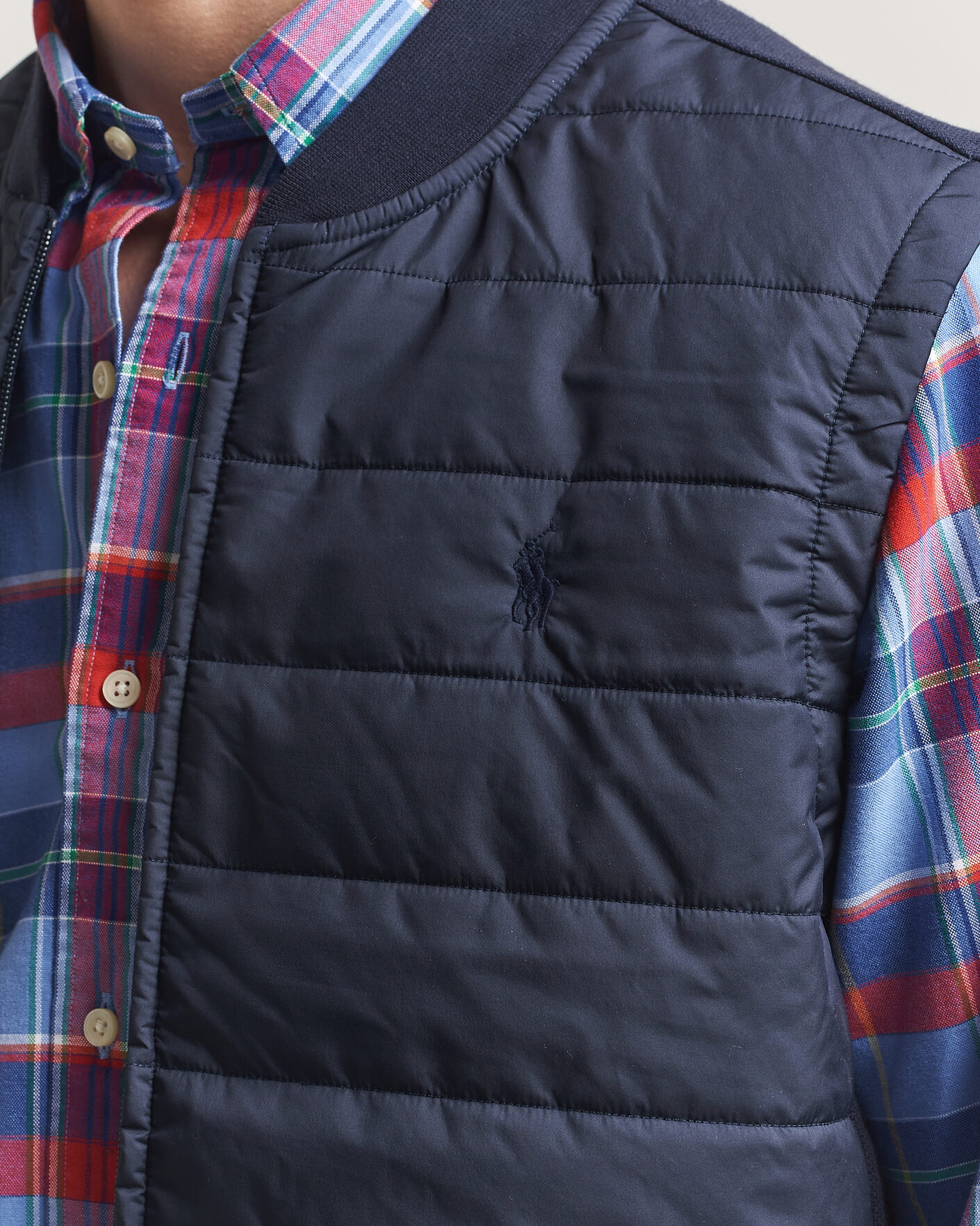 Herre | Vester | Polo Ralph Lauren | Double Knitted Jaquard Vest Aviator Navy