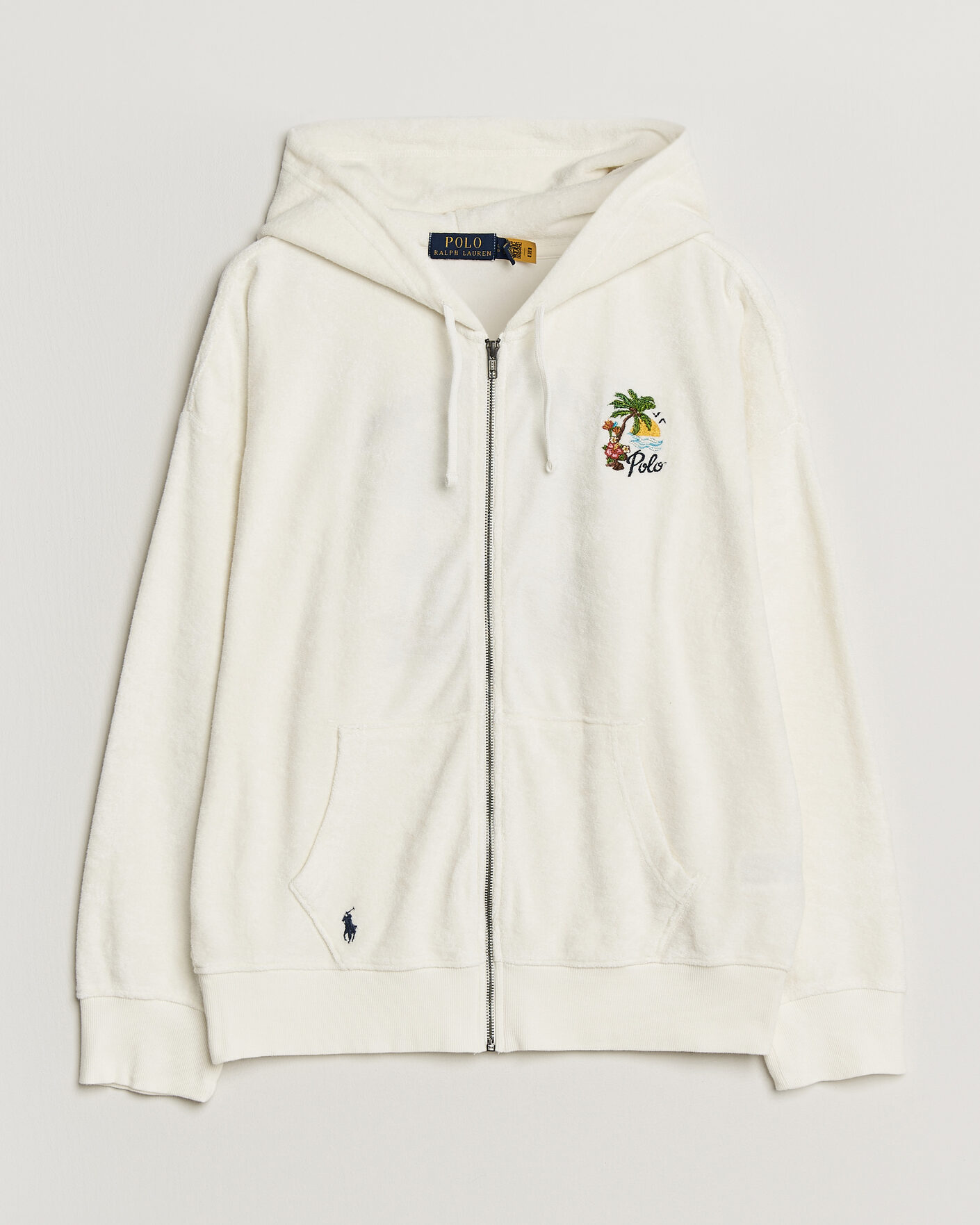 Herre | Gensere | Polo Ralph Lauren | Cotton Terry Printed Full-Zip Hoodie Nevis