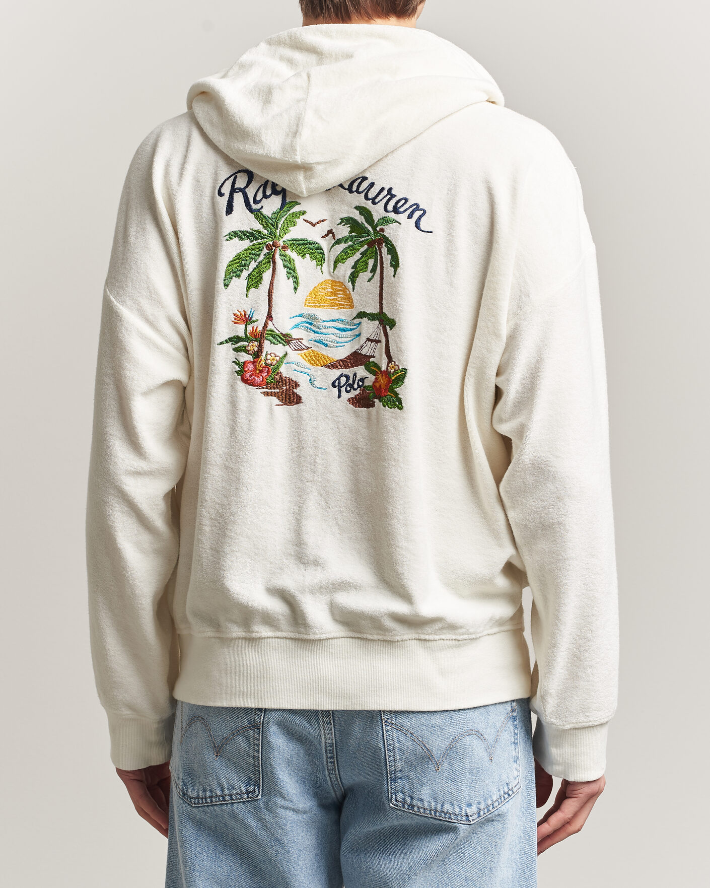 Herre | Gensere | Polo Ralph Lauren | Cotton Terry Printed Full-Zip Hoodie Nevis