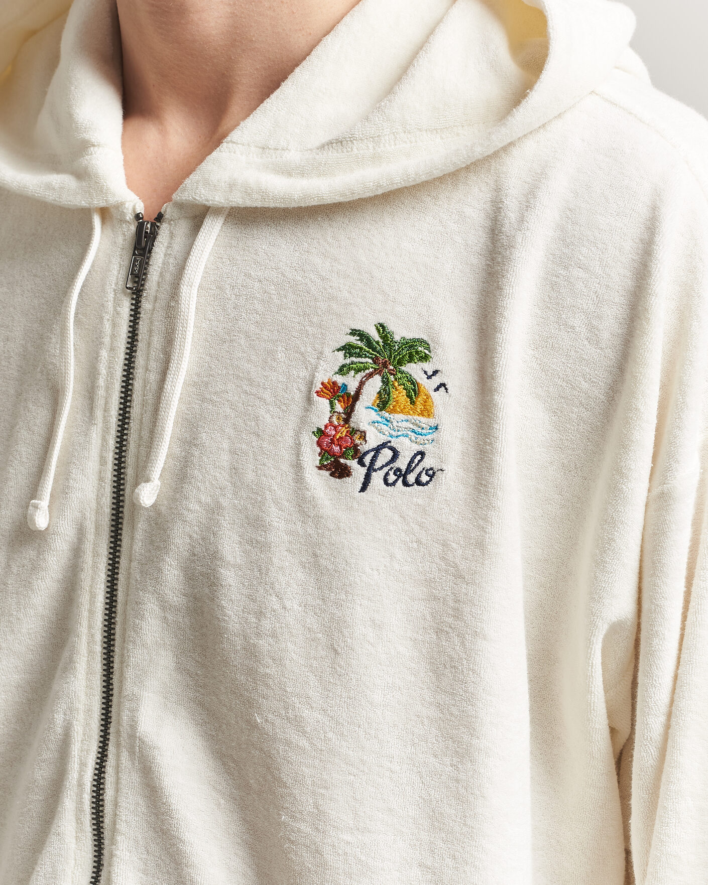 Herre | Gensere | Polo Ralph Lauren | Cotton Terry Printed Full-Zip Hoodie Nevis