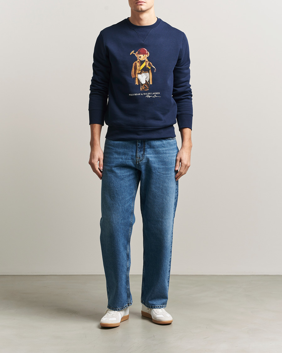 Herre | Gensere | Polo Ralph Lauren | Fleece Bear Sweatshirt Newport Navy