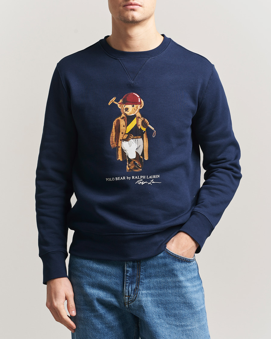 Herre | Gensere | Polo Ralph Lauren | Fleece Bear Sweatshirt Newport Navy
