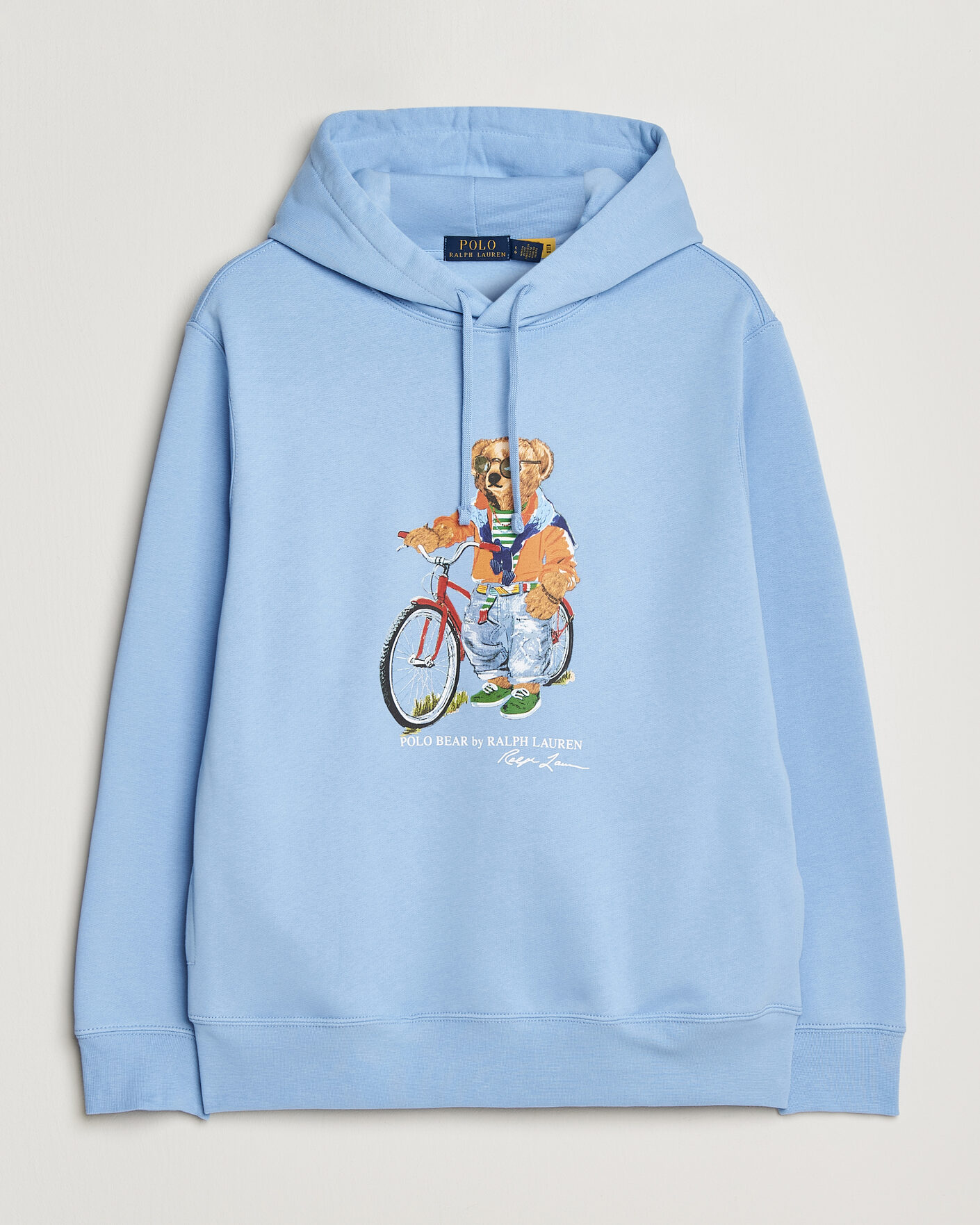Herre | Gensere | Polo Ralph Lauren | Fleece Bear Hoodie Austin Blue