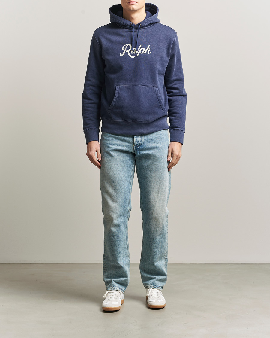Herre | Gensere | Polo Ralph Lauren | Vintage Fleece Logo Hoodie Dark Cobalt