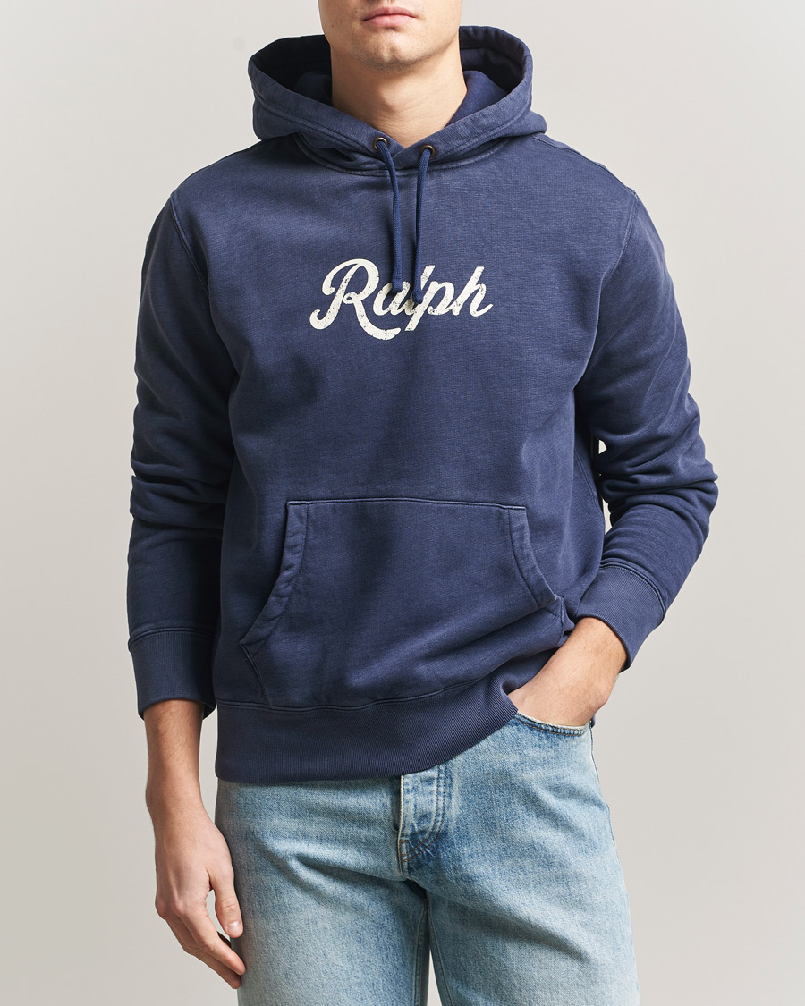 Herre | Gensere | Polo Ralph Lauren | Vintage Fleece Logo Hoodie Dark Cobalt