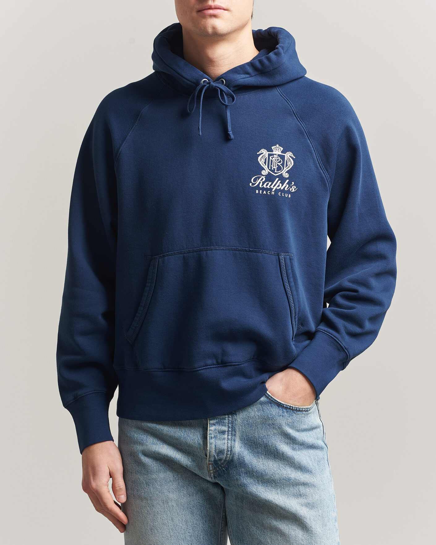 Herre | Gensere | Polo Ralph Lauren | Fleece Hoodie Dark Cobalt