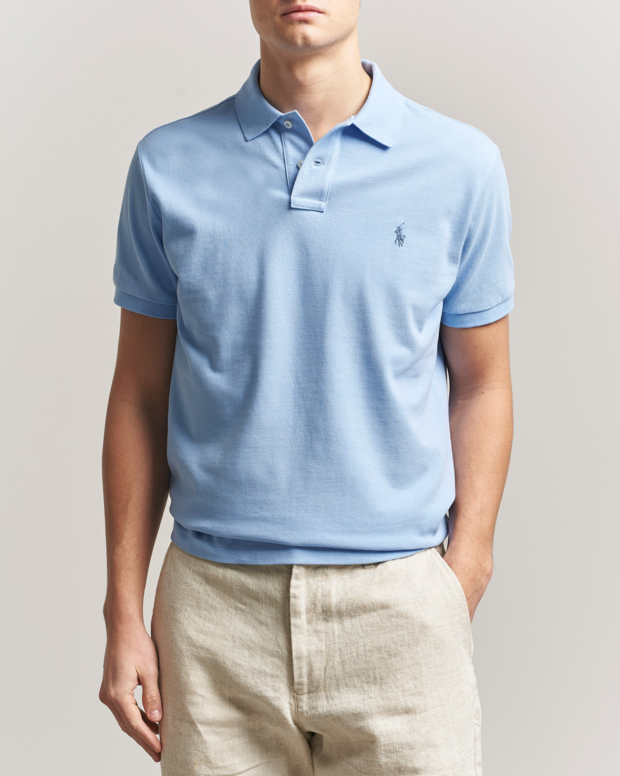 Herre | Pikéer | Polo Ralph Lauren | Custom Slim Fit Polo Austin Blue