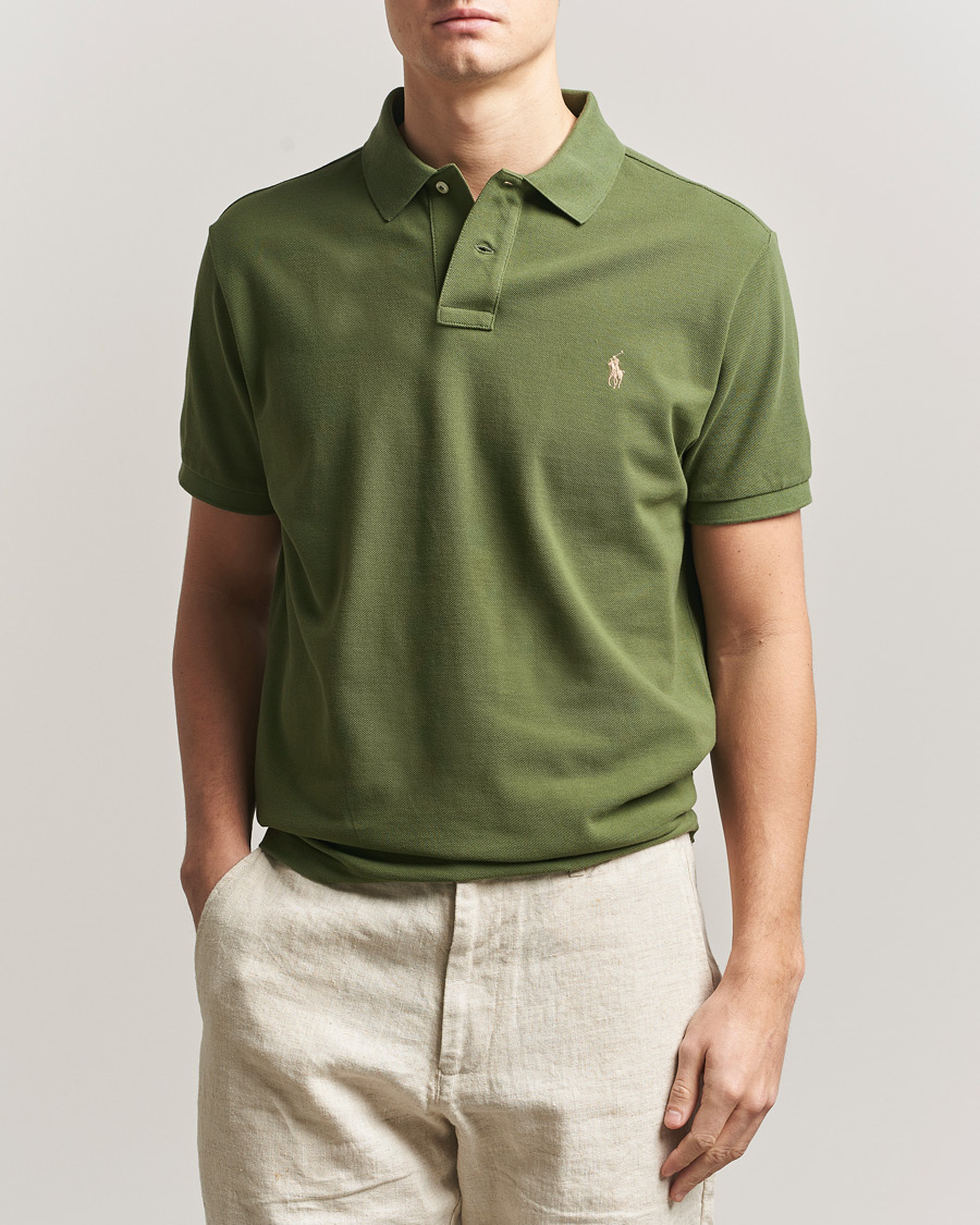 Herre | Pikéer | Polo Ralph Lauren | Custom Slim Fit Polo Supply Olive