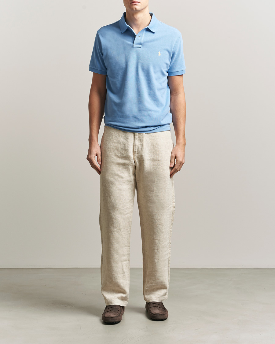 Herre | Pikéer | Polo Ralph Lauren | Custom Slim Fit Polo Bristol Blue