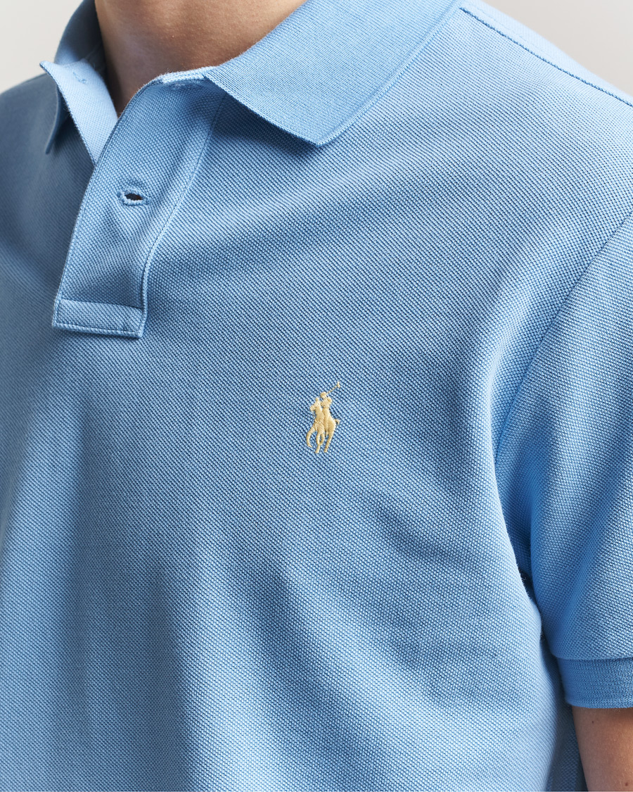 Herre | Pikéer | Polo Ralph Lauren | Custom Slim Fit Polo Bristol Blue