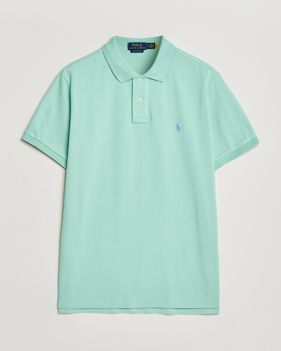 Herre | Pikéer | Polo Ralph Lauren | Custom Slim Fit Polo Celadon