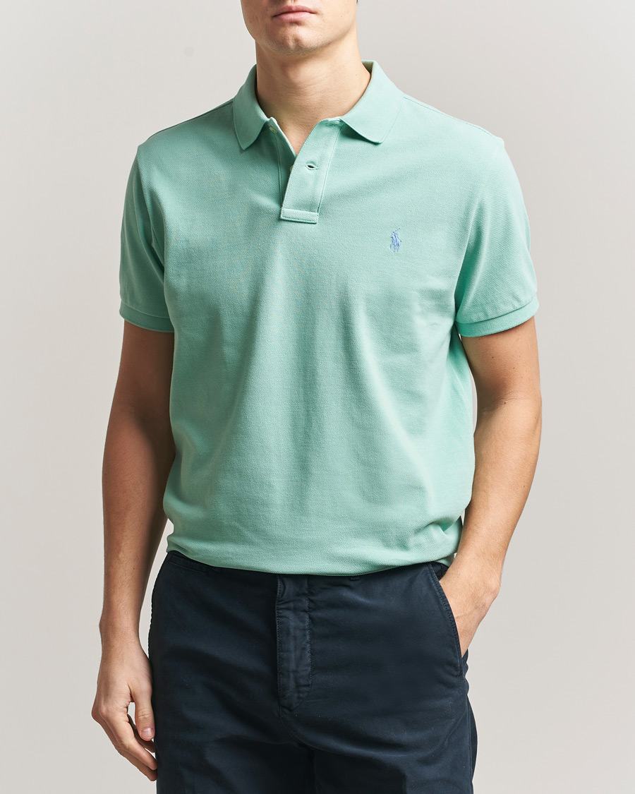 Herre | Pikéer | Polo Ralph Lauren | Custom Slim Fit Polo Celadon