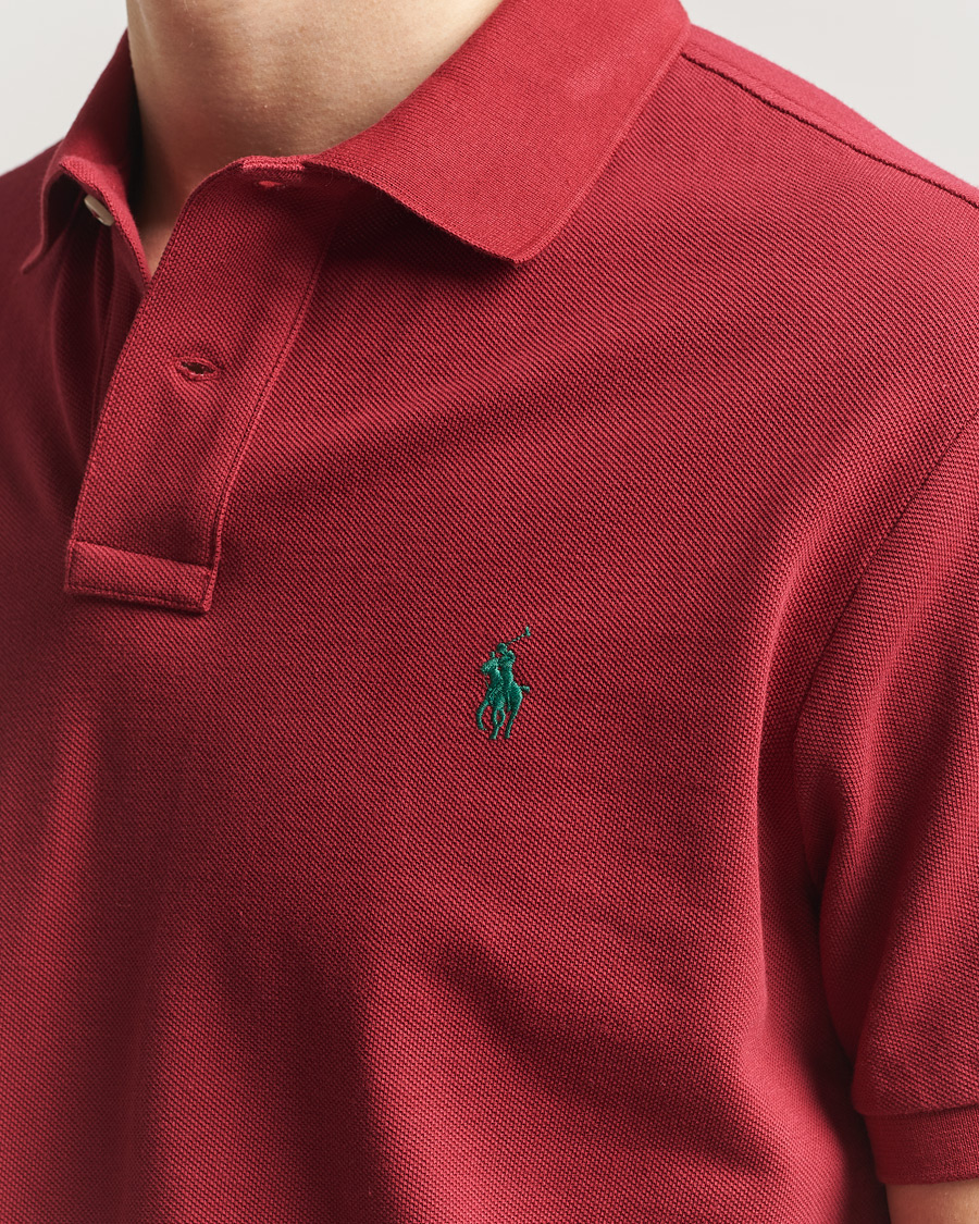 Herre | Pikéer | Polo Ralph Lauren | Custom Slim Fit Polo Heritage Red