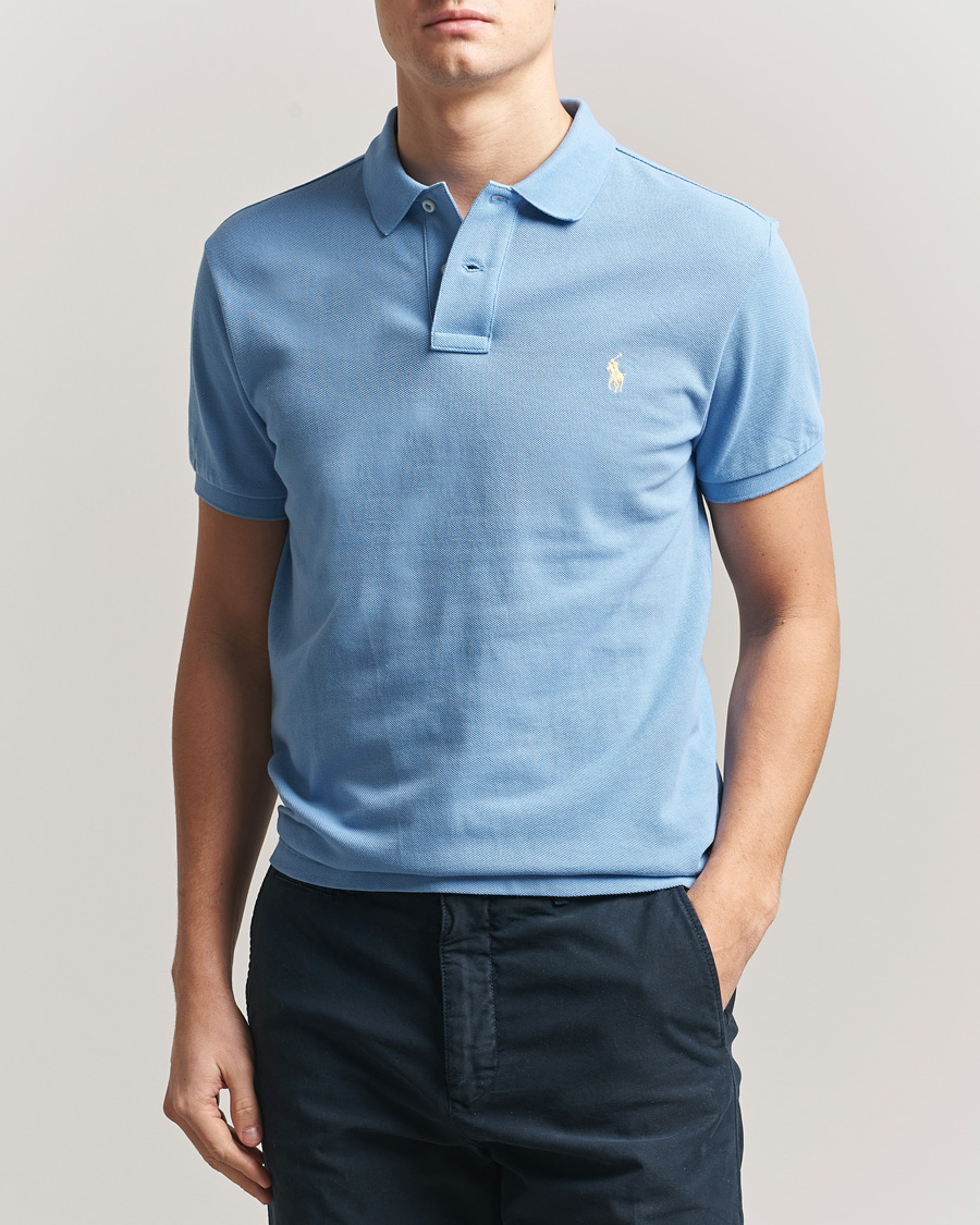 Herre | Pikéer | Polo Ralph Lauren | Slim Fit Polo Bristol Blue