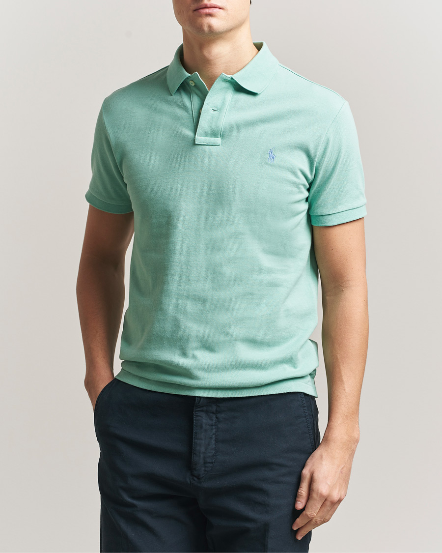 Herre | Pikéer | Polo Ralph Lauren | Slim Fit Polo Celadon