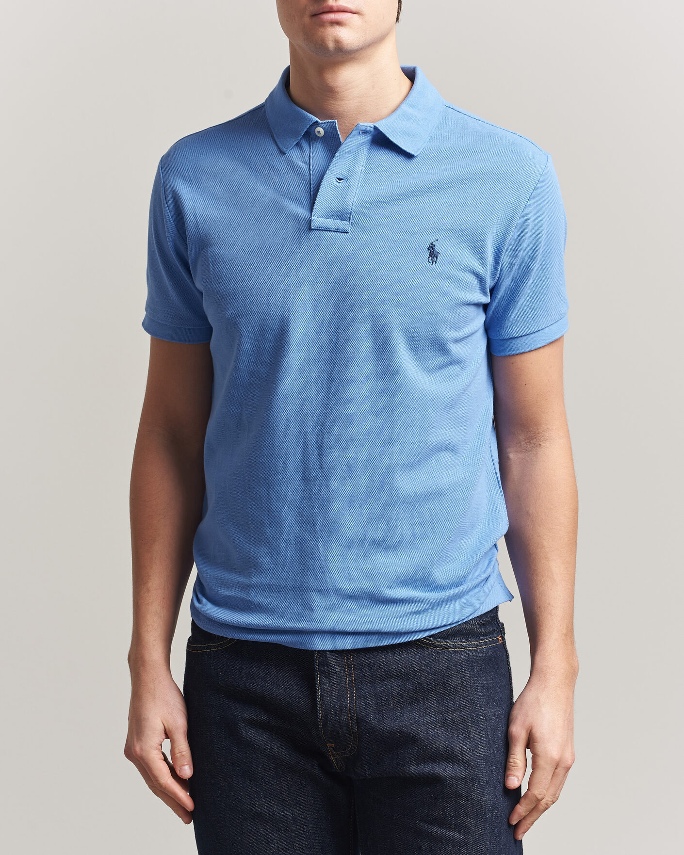 Herre | Pikéer | Polo Ralph Lauren | Slim Fit Polo Harbour Island Blue