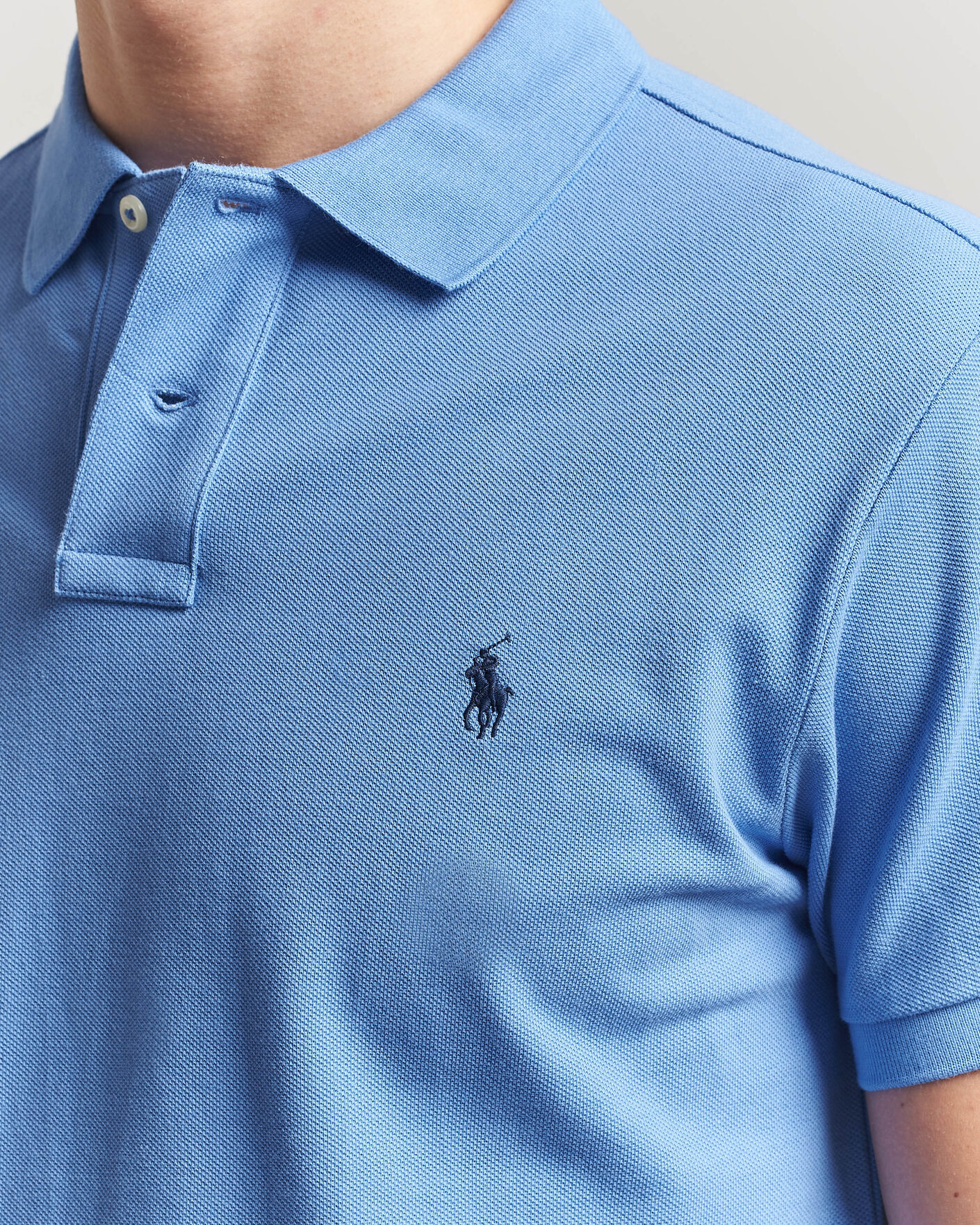 Herre | Pikéer | Polo Ralph Lauren | Slim Fit Polo Harbour Island Blue
