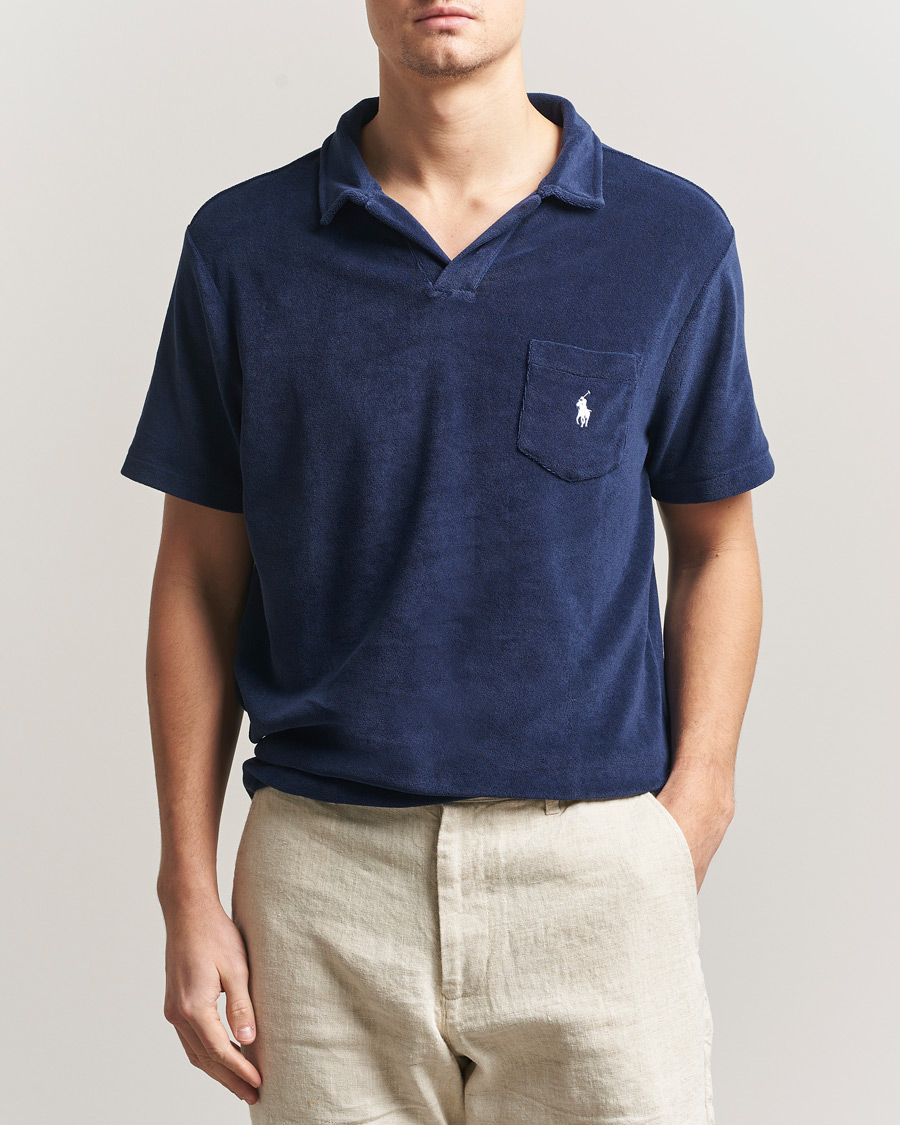 Herre | Pikéer | Polo Ralph Lauren | Cotton Terry Polo Newport Navy