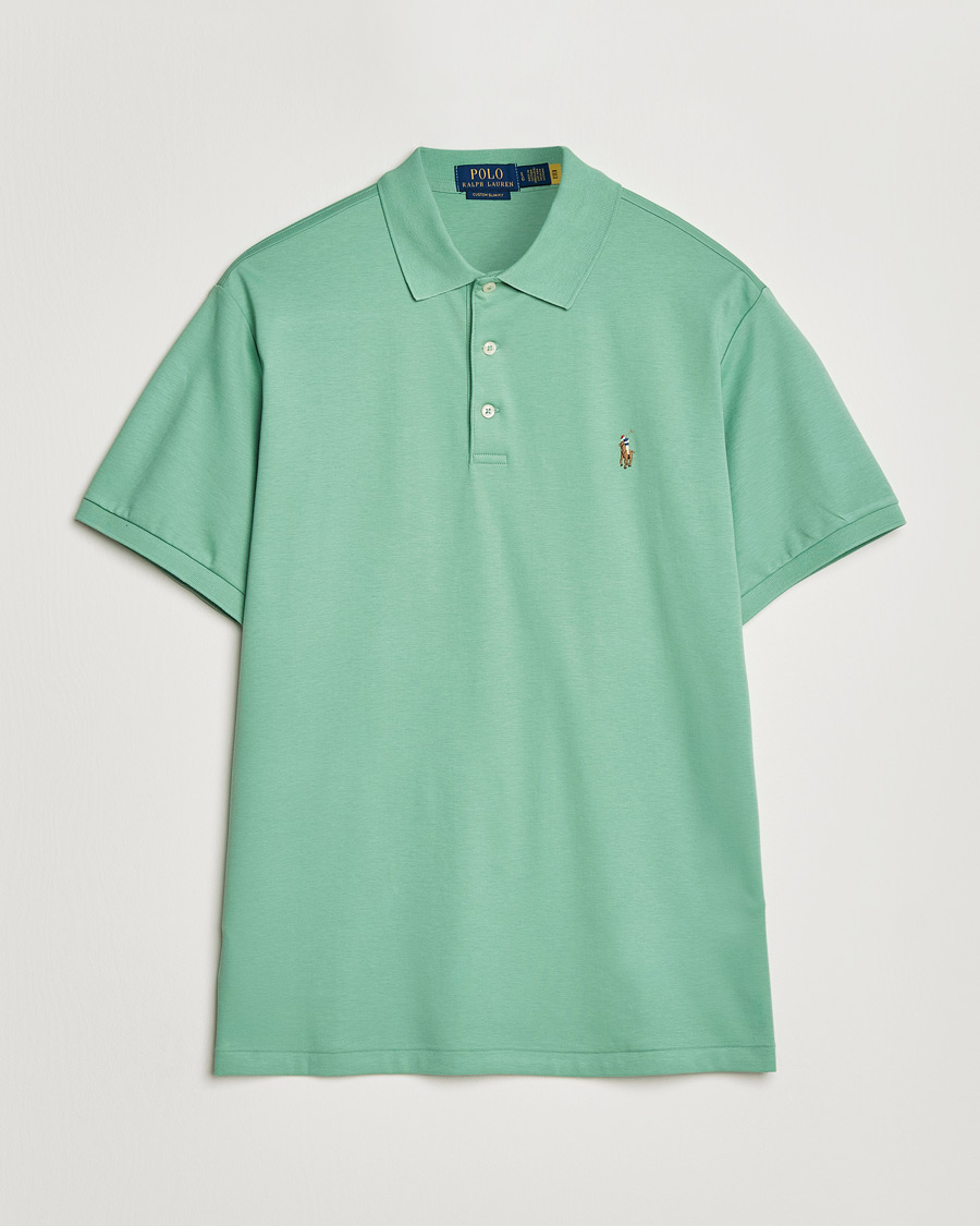 Herre | Pikéer | Polo Ralph Lauren | Luxury Pima Cotton Polo Faded Mint