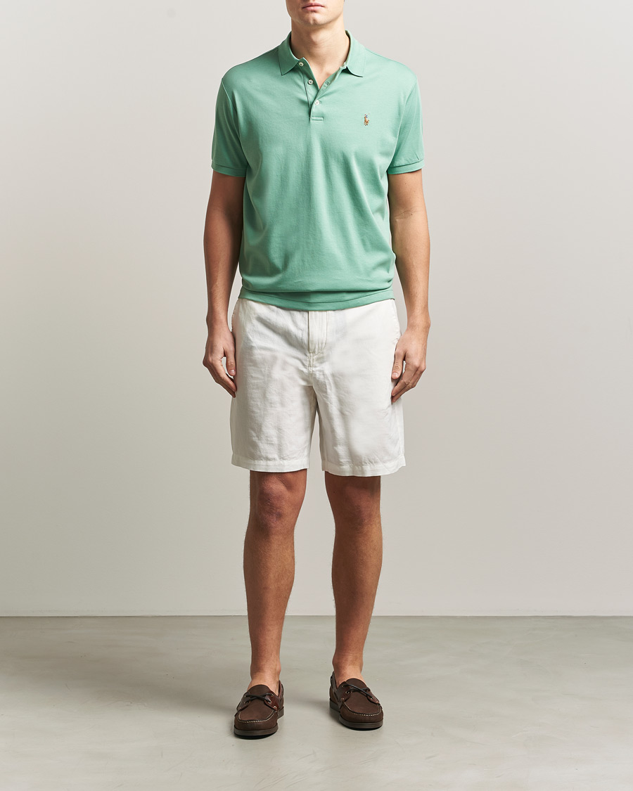 Herre | Pikéer | Polo Ralph Lauren | Luxury Pima Cotton Polo Faded Mint