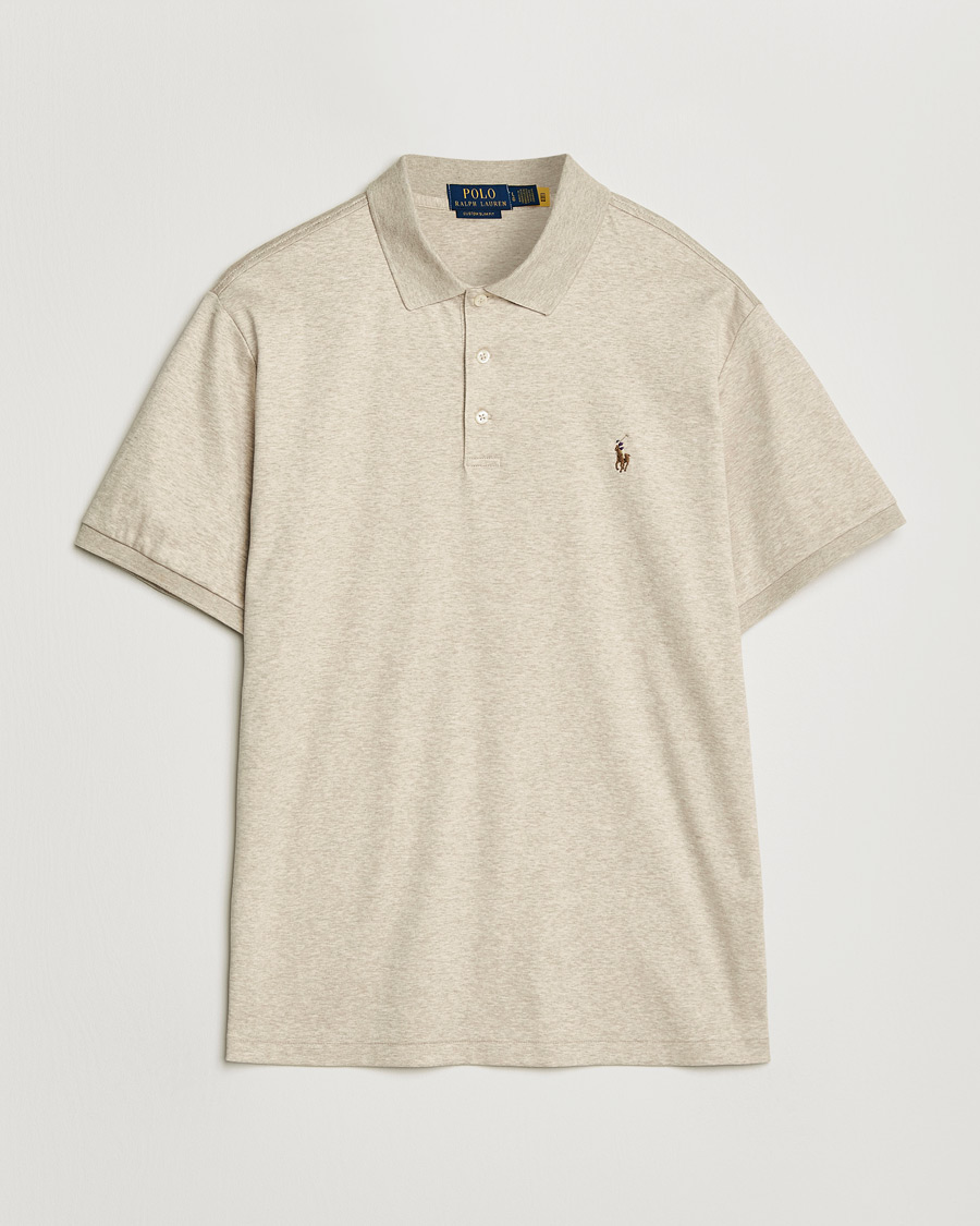 Herre | Pikéer | Polo Ralph Lauren | Luxury Pima Cotton Polo Expedition Dune Heather