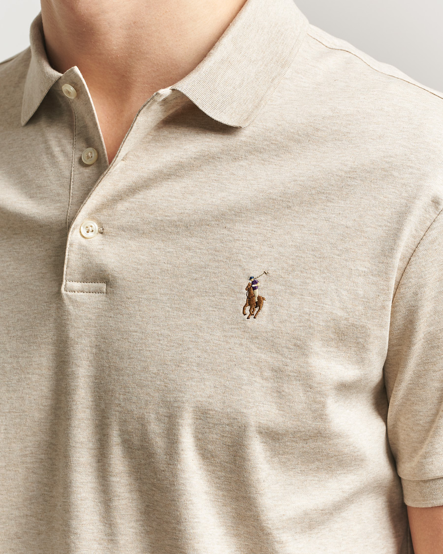 Herre | Pikéer | Polo Ralph Lauren | Luxury Pima Cotton Polo Expedition Dune Heather