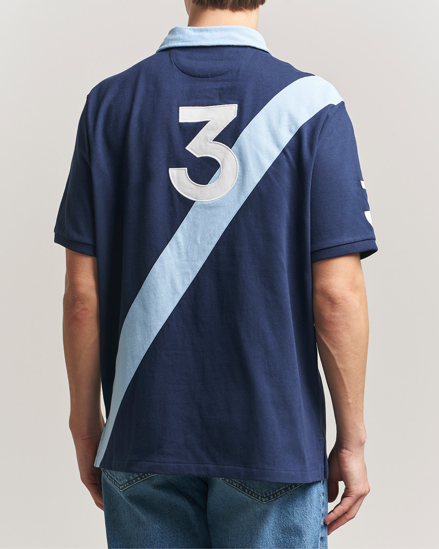 Herre | Pikéer | Polo Ralph Lauren | Diagonal Striped Polo Newport Navy