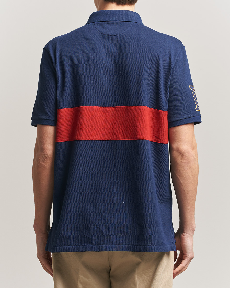 Herre | Pikéer | Polo Ralph Lauren | Block Striped Polo Newport Navy