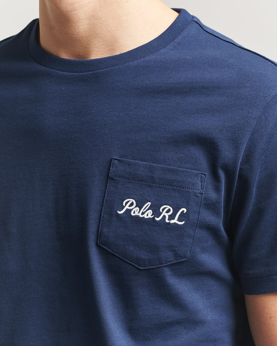 Herre | T-Shirts | Polo Ralph Lauren | Jersey Bear T-Shirt Newport Navy