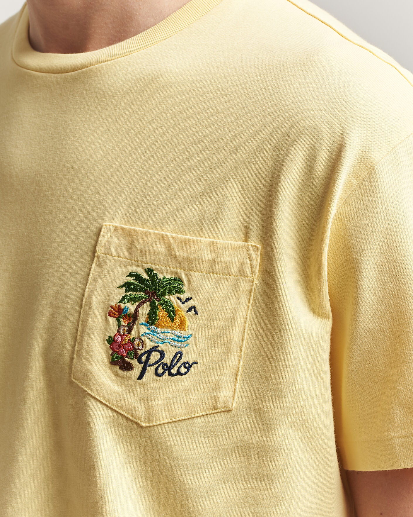 Herre | T-Shirts | Polo Ralph Lauren | Jersey Printed T-Shirt Resort Gold