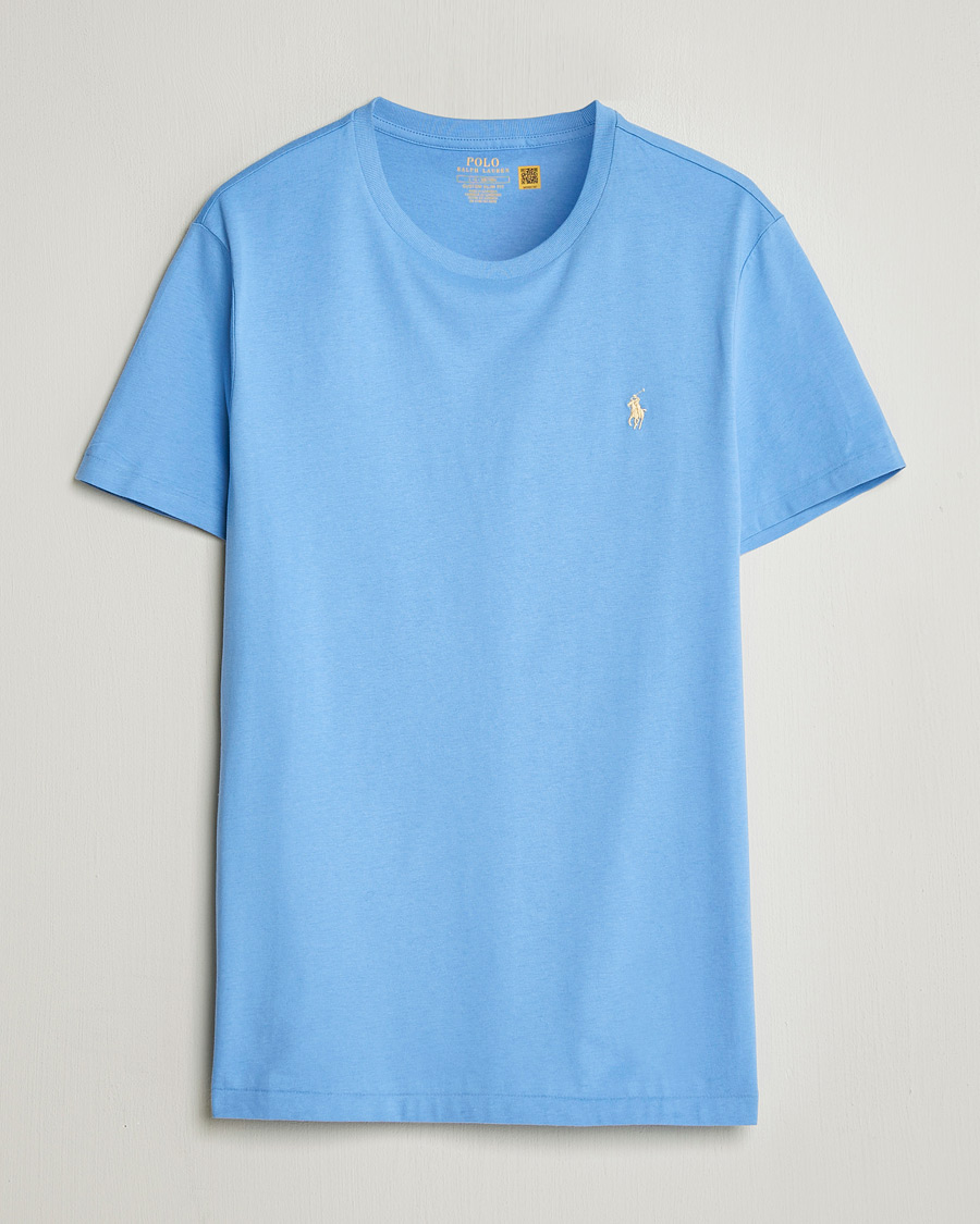 Herre | T-Shirts | Polo Ralph Lauren | Crew Neck T-Shirt Bristol Blue