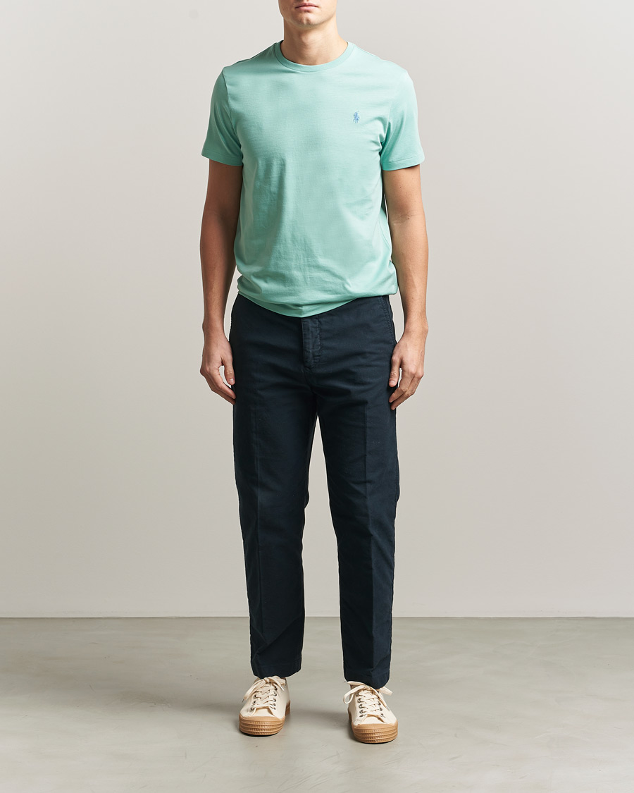 Herre | T-Shirts | Polo Ralph Lauren | Crew Neck T-Shirt Celadon