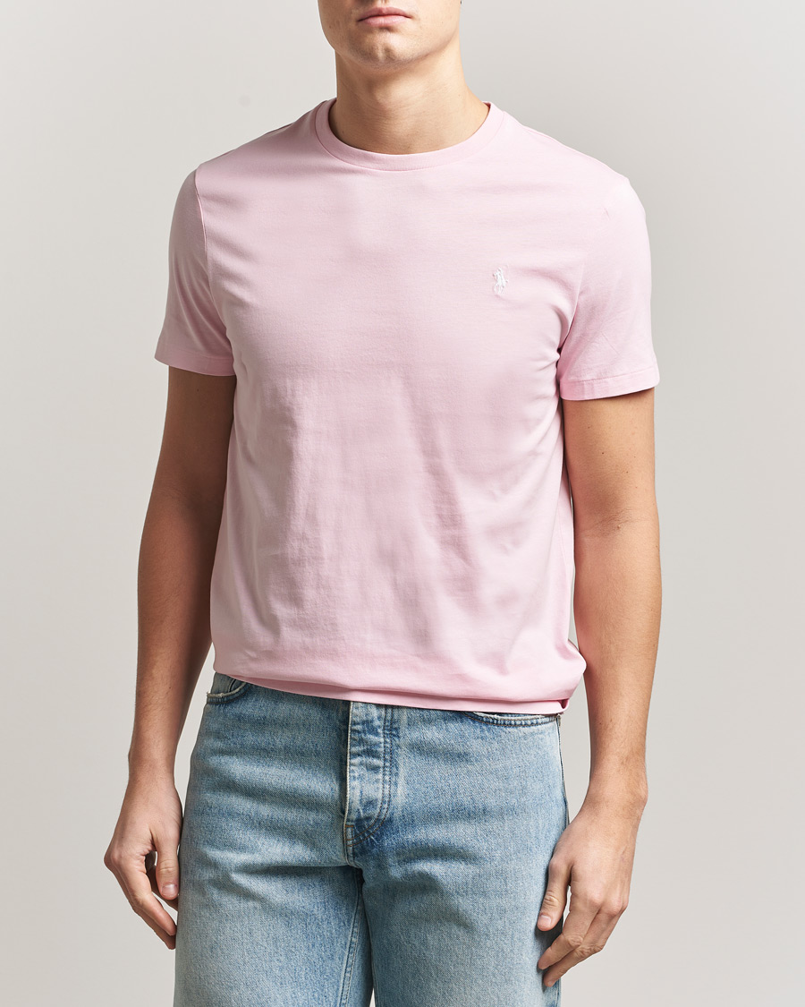 Herre | T-Shirts | Polo Ralph Lauren | Crew Neck T-Shirt Garden Pink